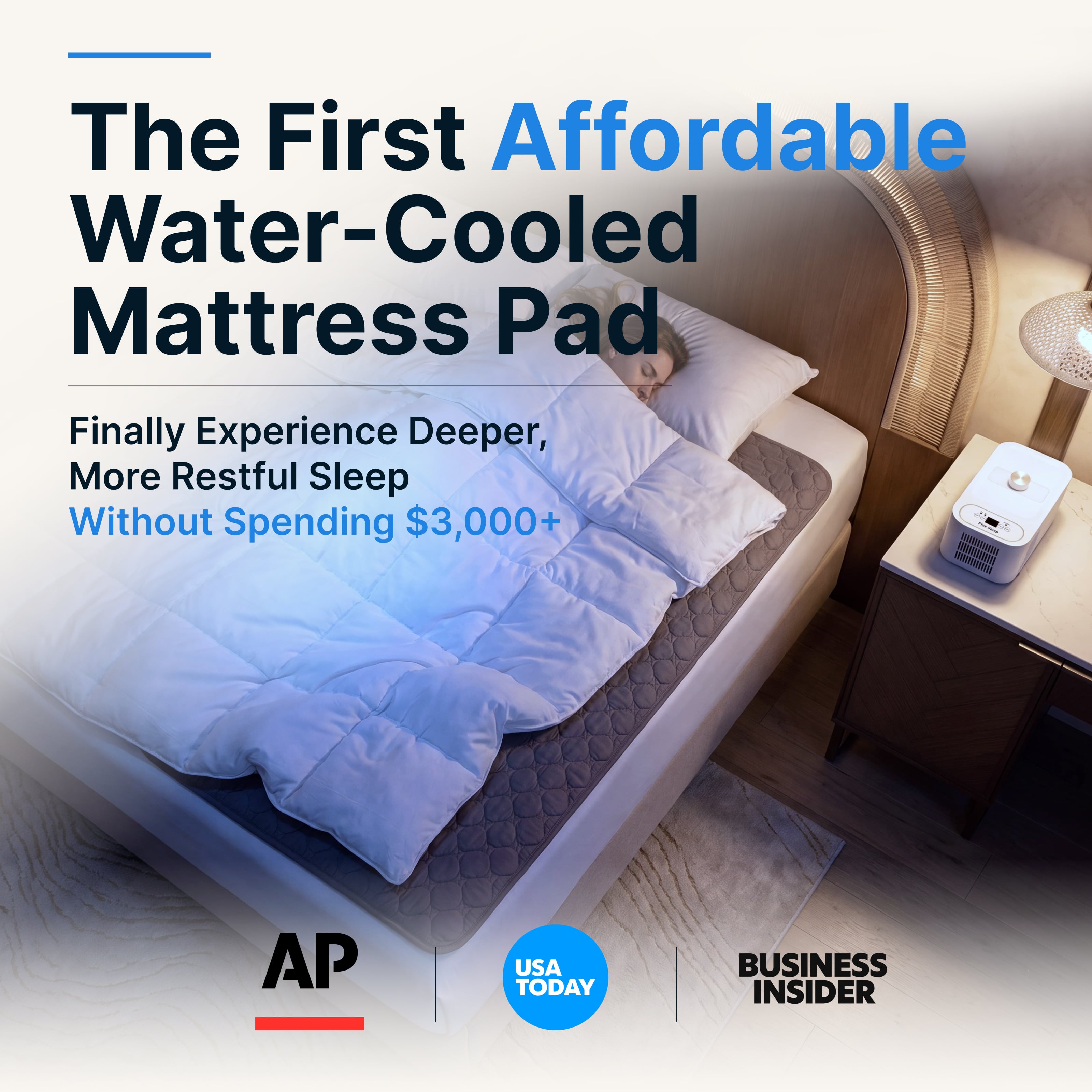 The Flux Sleep Water-Cooled Mattress Pad